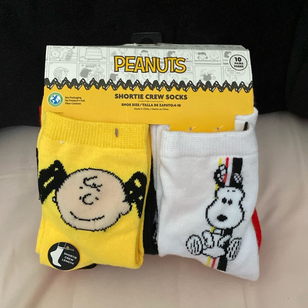 Peanuts Shortie Crew Socks